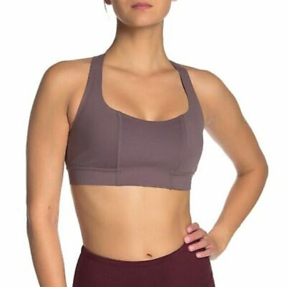 NWOT Free People Movement Kalamata Brown/Tan Blaze Sports Bra - Size: XS - Picture 1 of 10